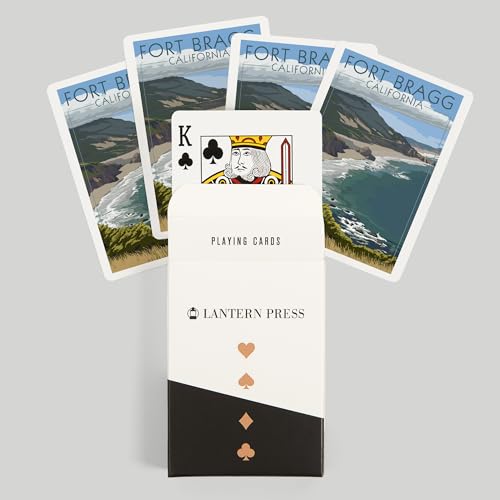 Lantern Press Fort Bragg, cartas de poker tamaño póker miniatura 6