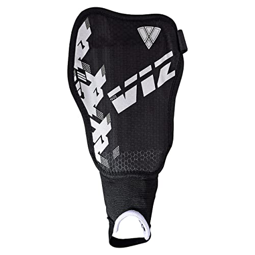 Vizari Napoli Youth Soccer Shin Guards for Boys and Girls - Pink/Silver, Medium | Stylish Design Football Shin Pads with Unique PP Textured Flexes Material for Superior Comfort and Protection