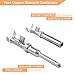 Amliber 174Pcs 12 Kits DT Connector Kit With Ratcheting Wire Crimper for Deutsch Connector, 2 3 4 6 8 12 Pin Connectors Automotive Electrical Connectors With Size 16 Stamped Contacts IP68 Waterproof