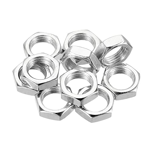 PATIKIL M16 x 1.5 Steel Hex Nuts, 10 Pack Metric Thread Zinc Plated Finished Hardware Nuts Screw Bolt Fasteners 7mm Height