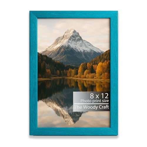 Image of 8x12 Photo Frame | Photo Frame a4 Size For Wall That Adds A Pop Of Color | Wall Photo Frames For Home Decoration | Wooden Frame With Compact Design | Vintage Frame For Nostalgic Vibes