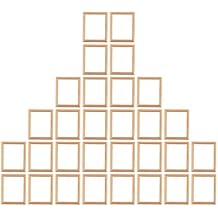 30PCS Miniature Picture Frame Blanks, 2.9x2.4 Inch Unfinished Mini Picture Frames for DIY Crafts, Farmhouse Decor, Jewelry & Small Item Organization