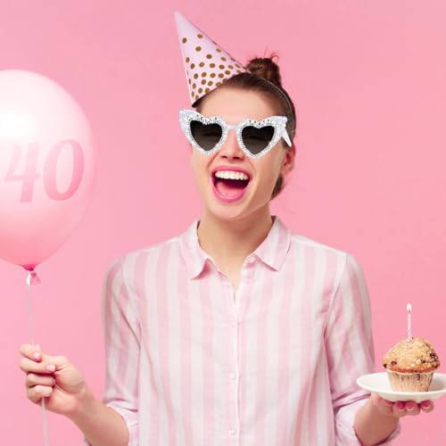 40th Birthday Glasses for Women - 40 Years Old Sunglasses for Happy Party Gifts Accessories and Favors4
