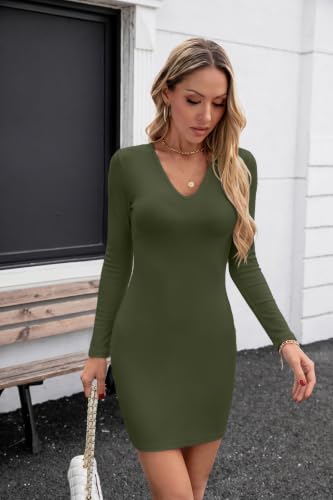 Image of Valiamcep Womens Sleeveless Bodycon Mini Dress Summer Tank Dresses | V Neck,Rib Knit,stretch soft fabric,bodycon,slim fit,sleeveless,summer,Basic,casual daily,dating,club,cocktail