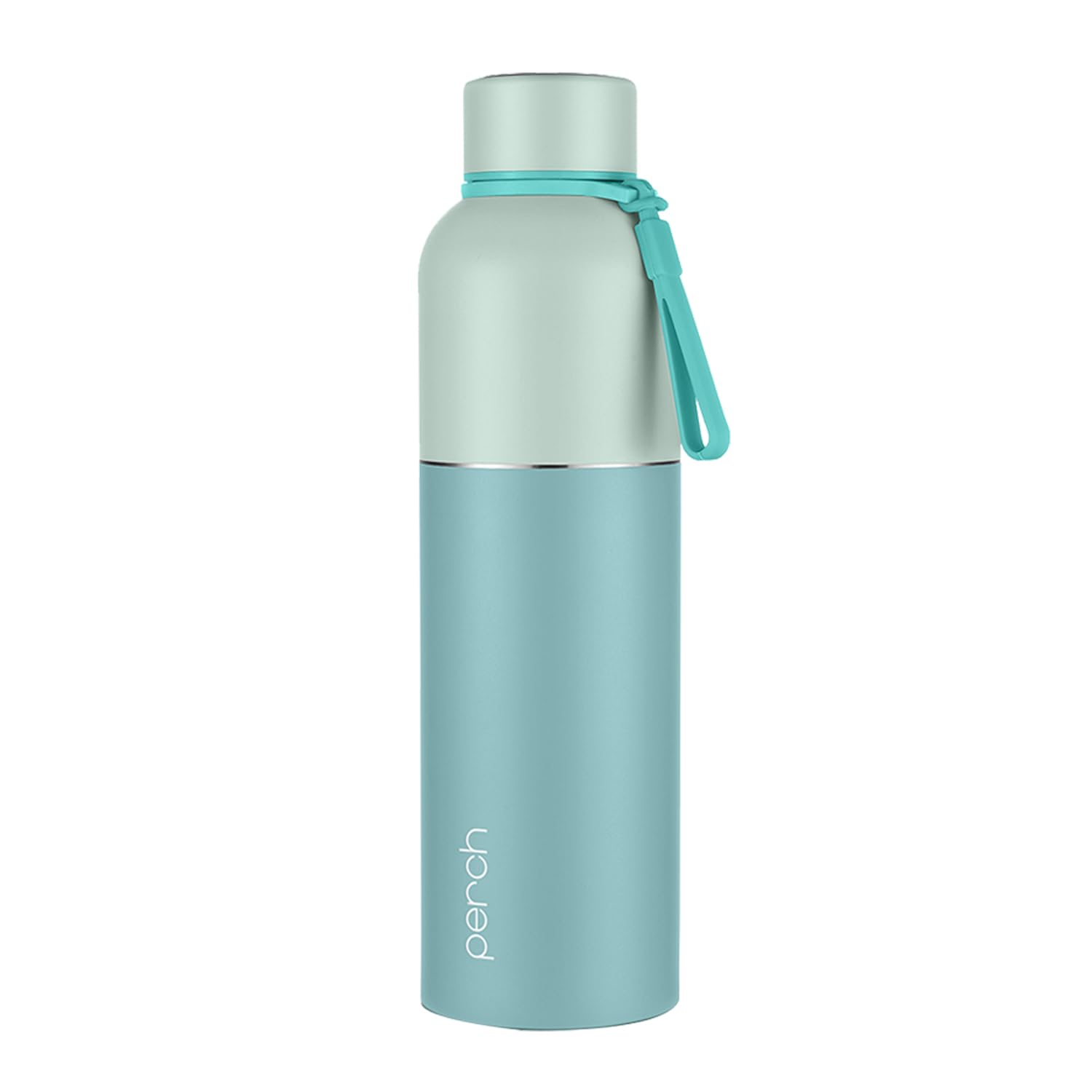 Perch Zenith ISI Certified Hot and Cold Steel Water Bottle 1 LTR, Vacuum Insulated Flask for Adults | BPA-Free, Leakproof | Easy to Carry Bottle for Office, School, Gym (Cyan)