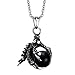 Produktbild VFDGB 316L Edelstahl Dragon Claw Anhänger Halten Imitieren Steinperlen Halsketten Vintage Gothic Biker Schmuck