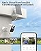 PEEIPM Security Cameras Wireless Outdoor Solar: Battery Power Cameras for Home Security WiFi Seguridad Camara System Kit Surveillance Monitor with Motion Sensor Flood Light Alarm & Color Night Vision