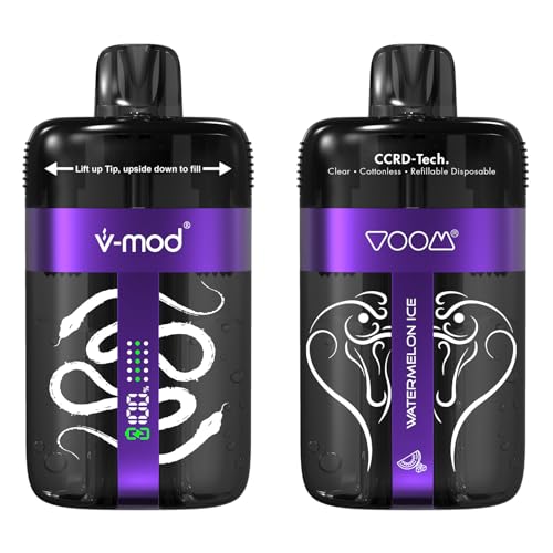 電子タバコ 充電式 50000 回吸引可能 シーシャ 持ち運び 使い捨て Vape ベイプエンジン 水蒸気タバコ 煙量調節可能 爆煙 850mAh大容量 禁煙補助に最適 (スイカアイス (Watermelon Ice))