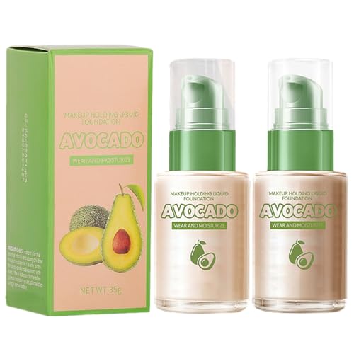 Fondotinta liquido per viso,Base per trucco Fondotinta Bb Cream con Avocado - Fondotinta per trucco del viso da 35 g idratante, impermeabile e resistente al sudore, per un tono Sollee