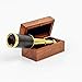 Miniature Beautiful Handcrafted Handheld Brass Telescope with Rosewood Box - Pirate Navigation Gifts - Nagina International (6 Inches, Polished Brass)