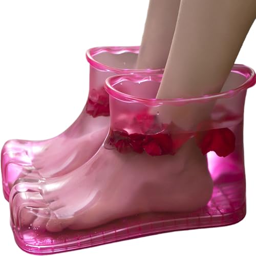 Masajeador de pies con baño térmico plástico rosa miniatura 1