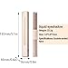 MiaSarah Rosy Brown Liquid Eyeshadow Matte Double Ended Glitter Metallic Eyeshadow Pencil Primer Base Quick Drying Waterproof Long Lasting Highlight Stick Shadow Pen Eye Makeup (#1)
