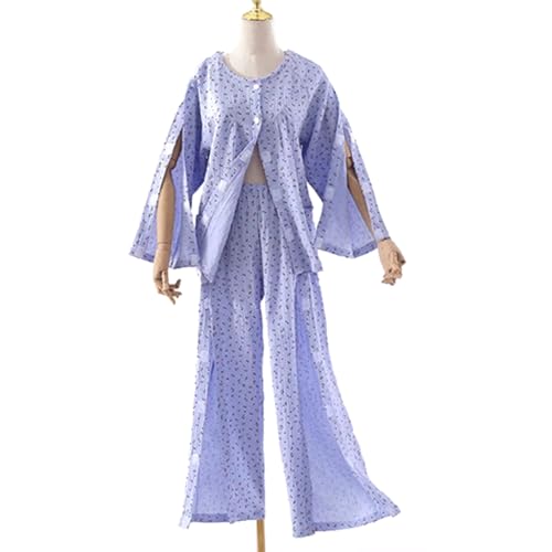 [CHUAN boutique shop] Q̊҂̂߂̍җpȃpW}AჂ⍜܂̂߂̕a@эݑ앞 \tgXNu(Purple,X-Large)