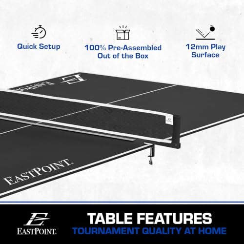 image for EastPoint Sports Ping Pong Conversion Top, Foldable Table Tennis Toppe