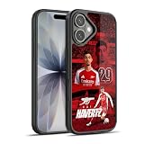 Head Case Designs Officially Licensed Arsenal FC Kai Havertz 2024/25 First Team Gel Armor Case [Military Grade Drop Protection] Compatible with Apple iPhone 17