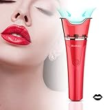 Amtok Lip Plumper,Electric Fuller Lip Plumper Enhancer,Ergonomic Design Lip Plumper,Electric Thicker Lips Plumping Gentle Suction Tool for Sexy Lips,Intelligent Pause Function Safer Simple（Jumbo Size）