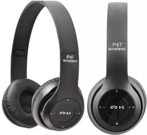 Image of AF4 Headset Multifunction Foldable Sports Headphone with HiFi Stereo Sound, Technology, and Ergonomic Design for Home Office Travel (Black)