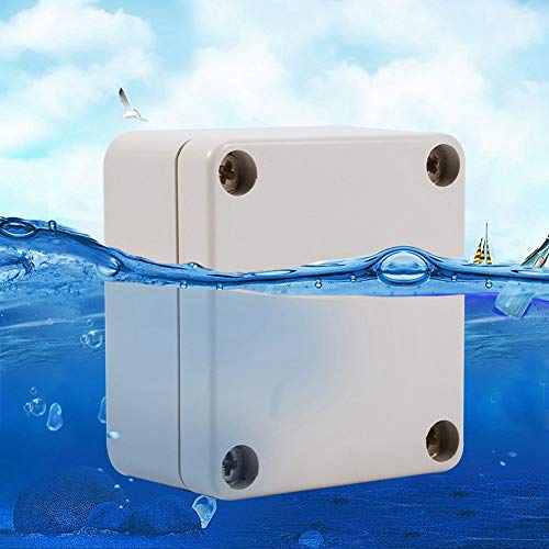 1PC ABS Plastic IP55 Waterproof Junction Box DIY Outdoor Electrical Connection box Cable Branch box Power Distribution Box Small (100x68x50mm)