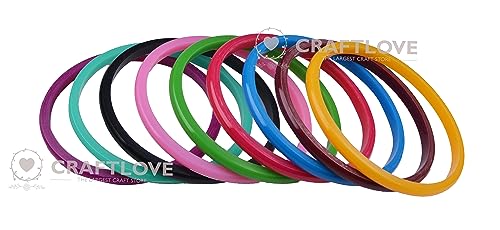 CRAFT LOVE Plastic Round Multicolor Bangle Set2