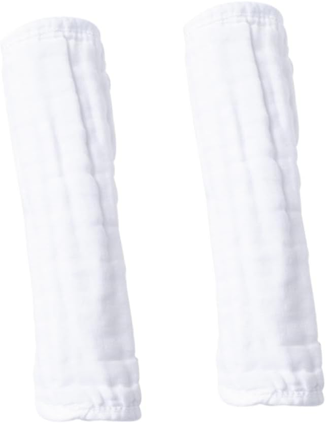 Abaodam 6pcs Burping Bibs Soft Gauze Burp Cloths for Boy Girl Absorbent Spitting Cushions for Newborns Comfortable Hiccup Towels White for Nursing and Feeding