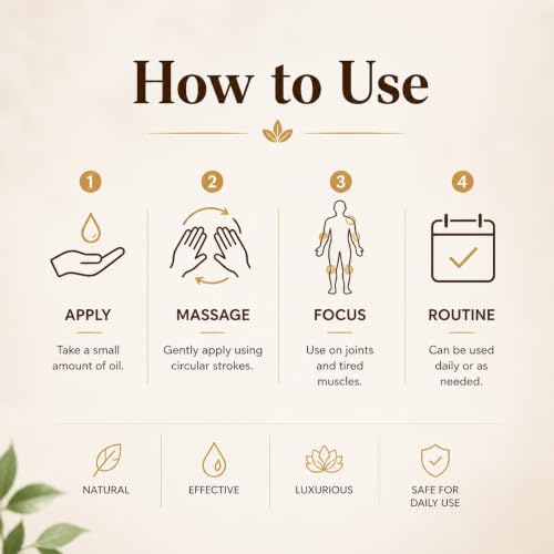 Image of AROMATICO Sesame Oil for Massage - Ayurvedic Warm Massage Oil with Cold Pressed Sesame for Muscle Relaxation & Daily Abhyanga | 300ml