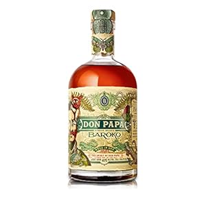 Don Papa Baroko | Premium Spirituose auf Rumbasis | Exotischer Geschmack | Aus “Black Gold” Melasse gebrannt | 40% Vol. | 700ML