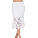 Subuteay Half Slips for Under Dresses Slip Skirt for Women Lace Trim Underskrit 28 32 Inches