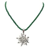 Wunderschöner Dirndlschmuck mit Kordelband aus Satin, Halskette handgefertigt, angenehmes Tragegefühl