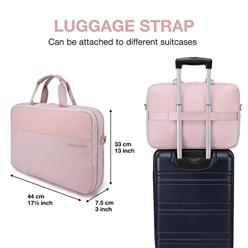 Image of LIGHT FLIGHT Laptop Bag, Expandable Briefcase for Men Women,Slim Laptop Bag for Computer,Water Resistant Business Bag,Black