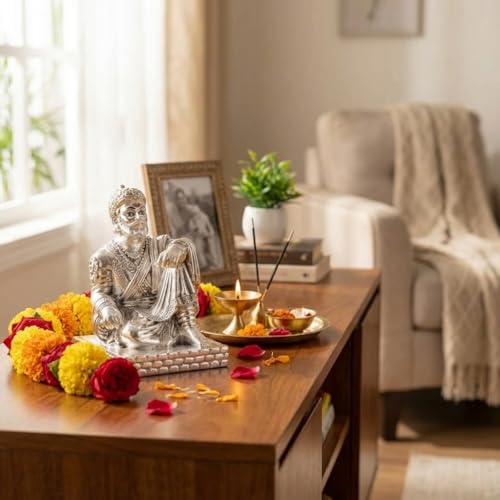 Image of Chatrapati Shivaji Maharaj Idol /Statue /Murti for Car Dashboard, Gifting & Home Decor (3.5 inches) - Pack of 1