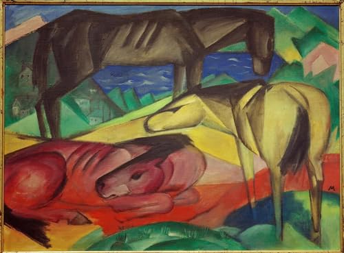 Cuadro en lienzo Tre Cvallis II de Marc, elimine la sobriedad de su oficina 60x90cm