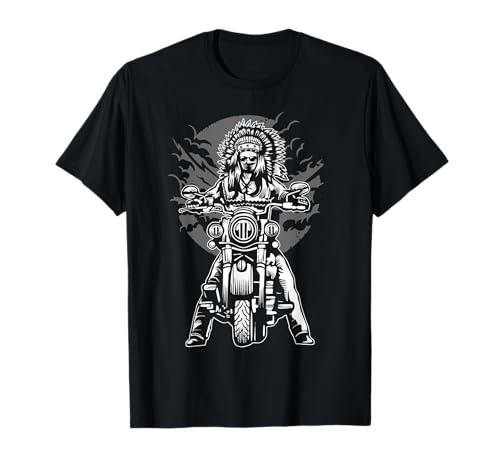 Camisa de motocicleta Indian Chief (camisa de motocicleta genial) Camiseta