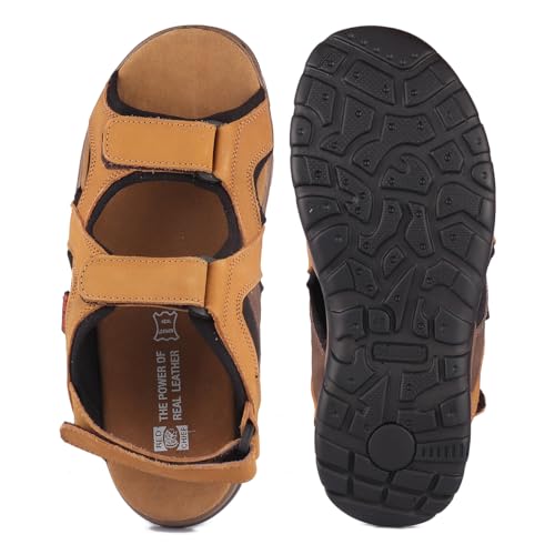 Image of Red Chief Leather Sandals for Men