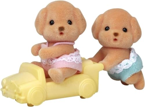 Sylvanian Families Toy Poodle Twins, White