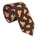 GONGTAOMO Green And Red Buffalo Plaid Goldendoodle Golden Retriever Dog Mens Novelty Necktie Ties Funny Neckties Fashion Neck Ties Wedding Business Party Gifts