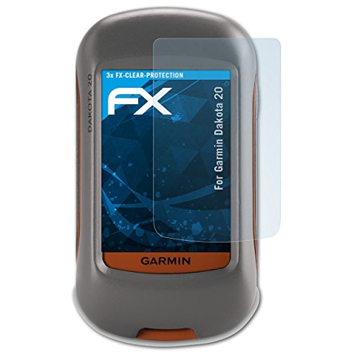 atFoliX Lámina Protectora de Pantalla Compatible con Garmin Dakota 20 Película Protectora, Ultra Transparente FX Lámina Protectora (3X)