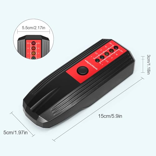 Electrómetro digital con indicador LED y medidor EMF miniatura 5