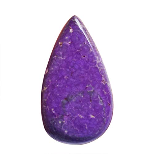 Cabochon en sugilite naturelle violette taillé en poire lisse pour bijou
