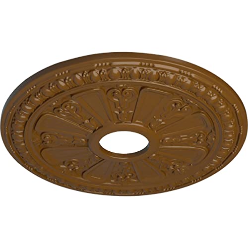 Image of Ekena Millwork CM18RASTF Raymond Ceiling Medallion, Smokey Topaz