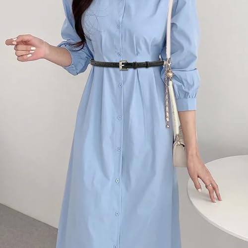 Women's Leather Belt Thin Waistband Decorative Waist Ornament for Jeans and Dresses Elegant Design with Metal Buckle3