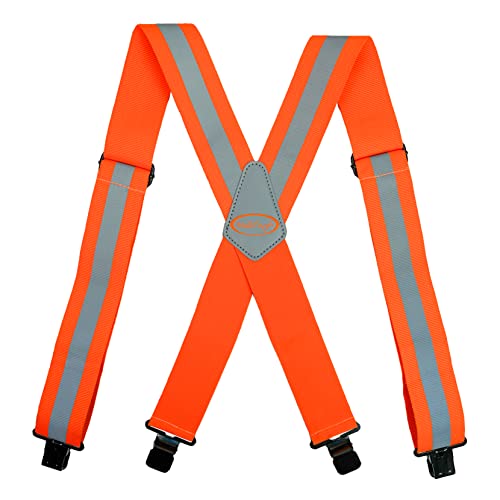 Image of MELOTOUGH Men's Suspender 2 inch Wide Partial Elastic Strap for Jeans Pants
