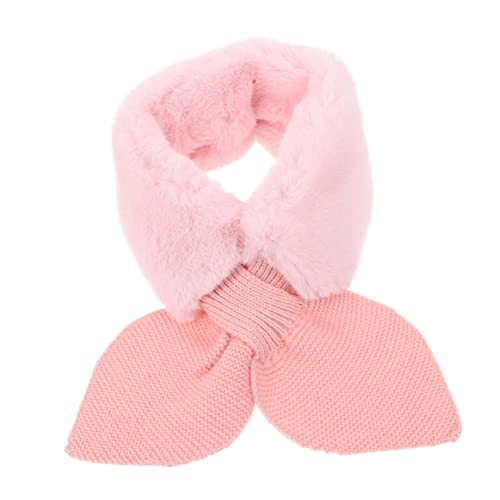 BESPORTBLE Fur Collar Scarf for Girls Plush Winter Warm Scarf Boys and Girls Casual Neck Warmer