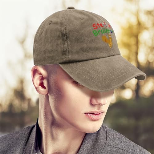 Steal A Brainrot Cannelloni Design for Kids Hats for Mens Trendy Washed Black4