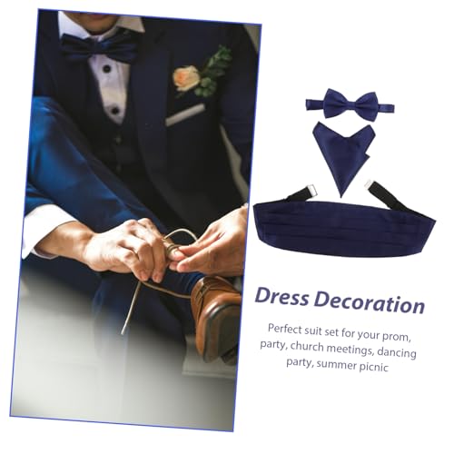 Conjunto de Cummerbund, Corbata y Pajarita para Hombre miniatura 4