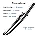 Plastic Samurai Long Sword with Sheath, Katana Full Tang Anime Nichirin Sword Flexible, Double Hand Ninja Sword Cosplay for Martial Arts Training, Zoro Swords Plastic (31.5 inches Total Length)
