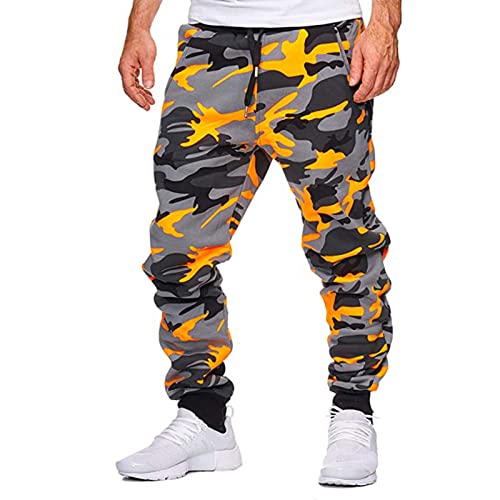 SOOUICKER Jogginghose Herren Camouflage Trainingshose Tarn Sporthose Camo...