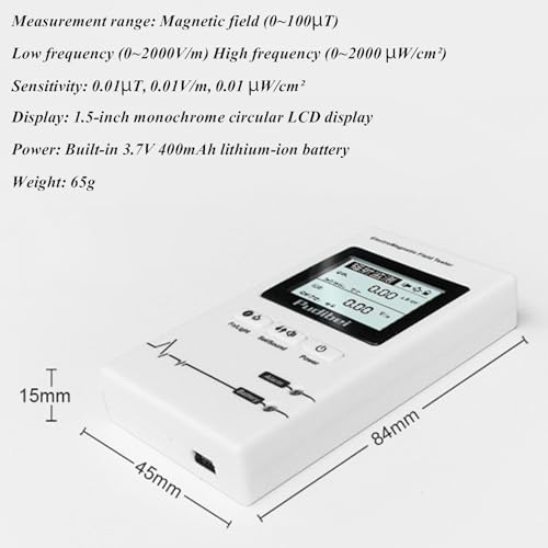 Medidor digital manual de campo electromagnético EMF miniatura 5