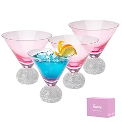 Silver pink Cocktail glass
