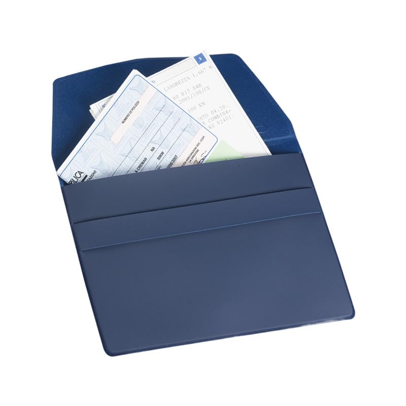 Set Cartella Porta Documenti Auto con Chiusura a Pattina – Kit Raccoglitore Portadocumenti per Auto Elegante, Resistente e Pratico, Aziende e Concessionarie (Verde, Neutro, 25)