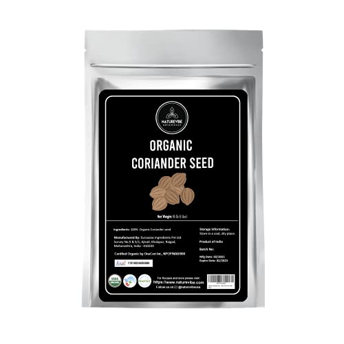 Organic Coriander Seeds (1 Lbs) by Naturevibe Botanicals | Raw, Gluten-Free & Non-GMO | Adds Flavor and Tasteâ€¦